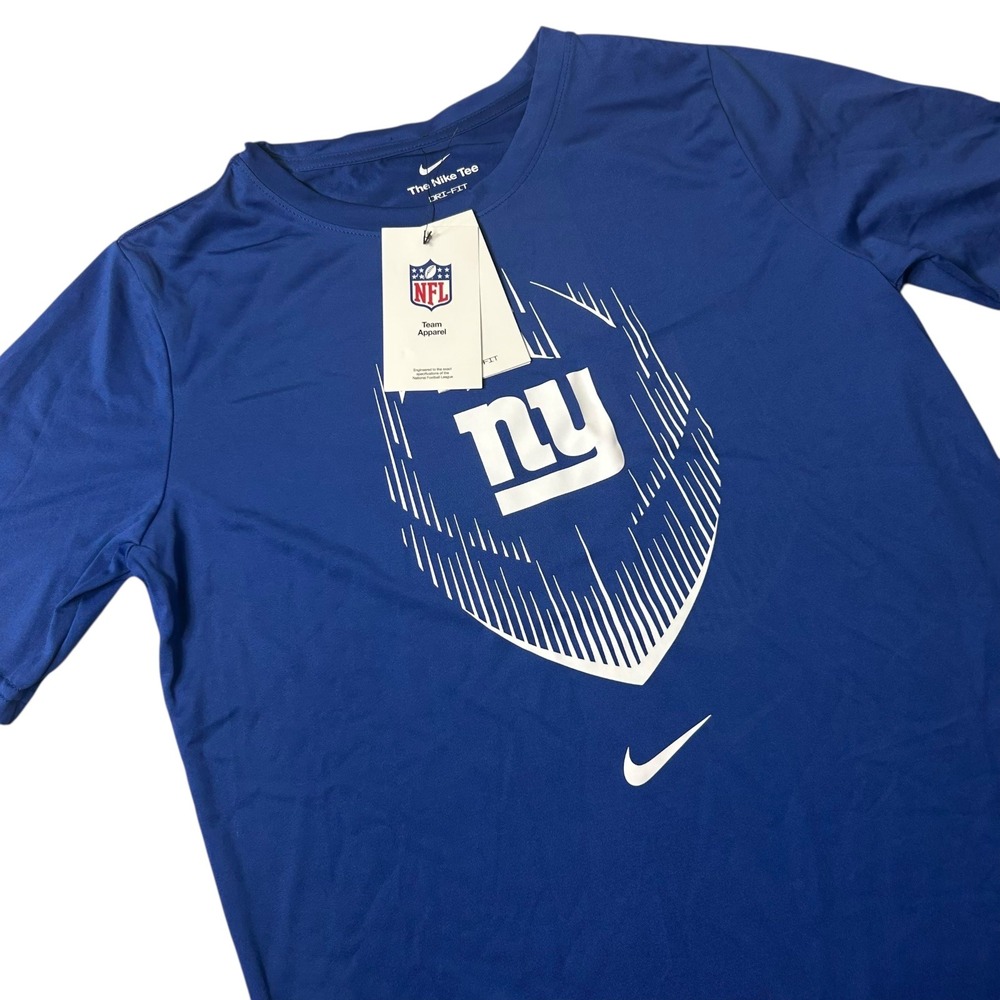 NEW Nike Dri-FIT NFL New York Giants‎ Tee Shirt Youth Size Large (14/16) Blue